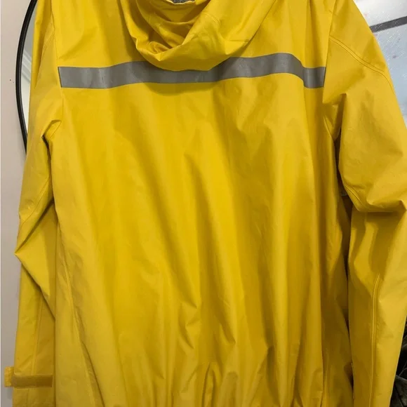 Charles River Apparel Yellow-Trim Gray Mesh Jacket medium - Picture 3 of 3